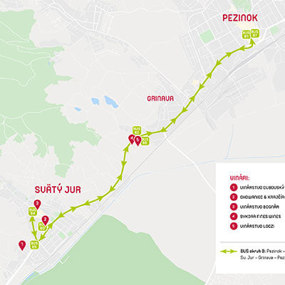 Mapa CHMK 2024 Pezinok - Grinava - Sv. Jur